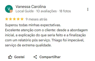 Avaliação cliente 2