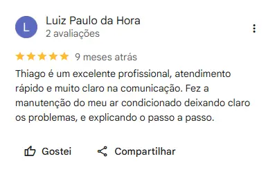 Avaliação cliente 4