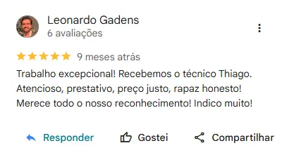 Avaliação cliente 5