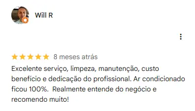Avaliação cliente 8