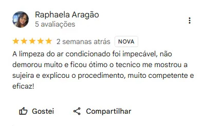Avaliação cliente 9